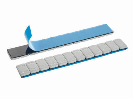 Līmējamie balansēšanas atsvariņi Līmējamie atsvariņi 12x5g (grey pārklājums)